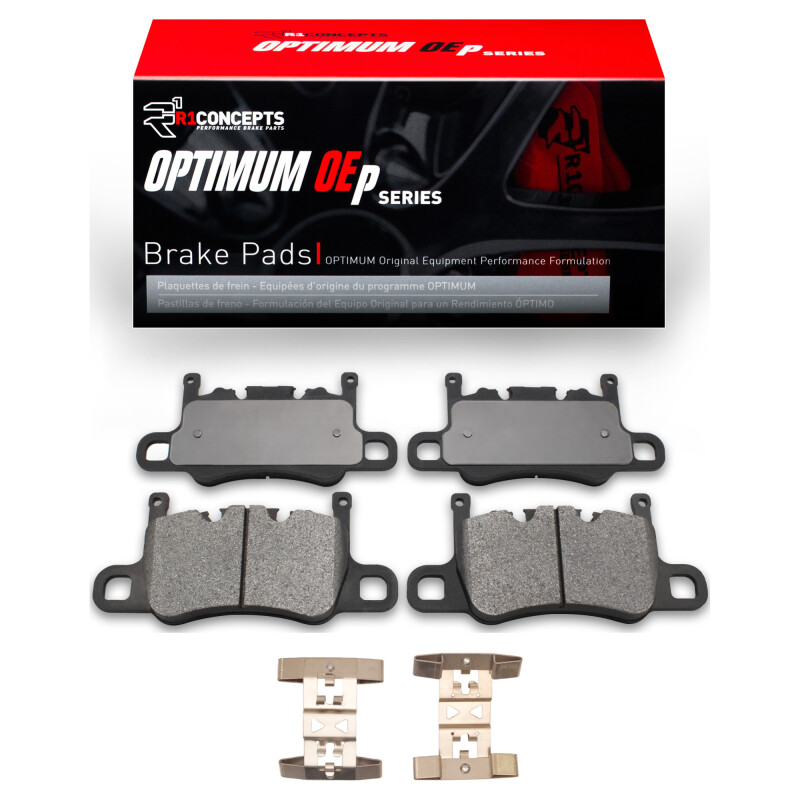Picture of R1 2017-2025 Audi RS e-Tron GT Rear R1 Optimum OE Pads & Hardware Kit