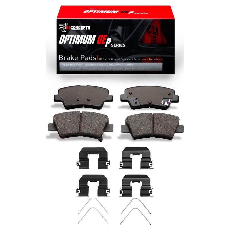 Picture of R1 2017-2025 Hyundai Nexo Rear R1 Optimum OE Pads & Hardware Kit