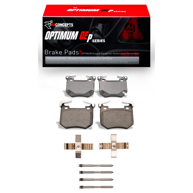 Picture of R1 2018-2025 Genesis G70 Rear R1 Optimum OE Pads & Hardware Kit