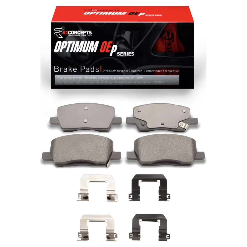 Picture of R1 2017-2025 Tesla Model S Rear R1 Optimum OE Pads & Hardware Kit