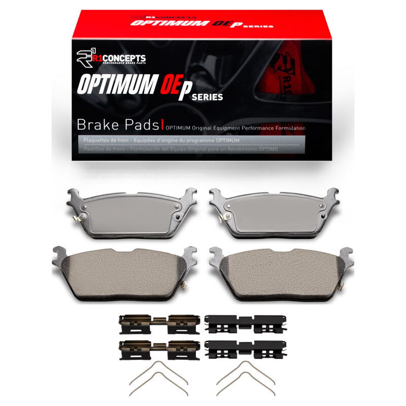 Picture of R1 2019-2025 Jeep Grand Wagoneer L Rear R1 Optimum OE Pads & Hardware Kit