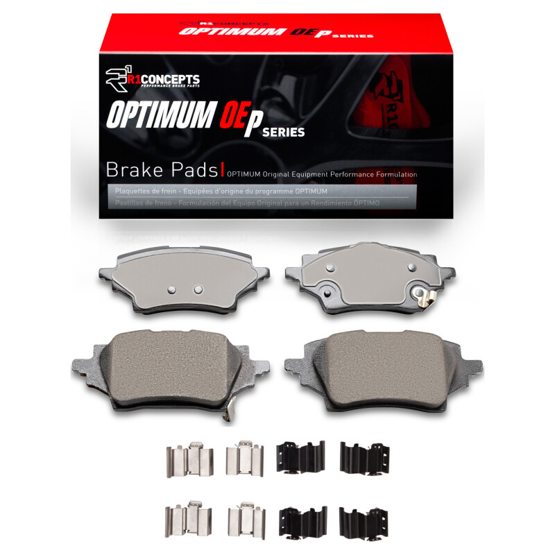 Picture of R1 2018-2022 Toyota C-HR Rear R1 Optimum OE Pads & Hardware Kit