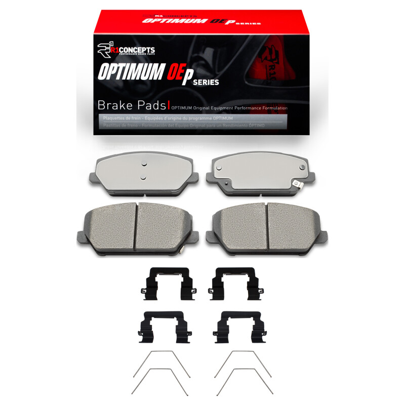 Picture of R1 2022-2025 Hyundai Elantra N Front R1 Optimum OE Pads & Hardware Kit