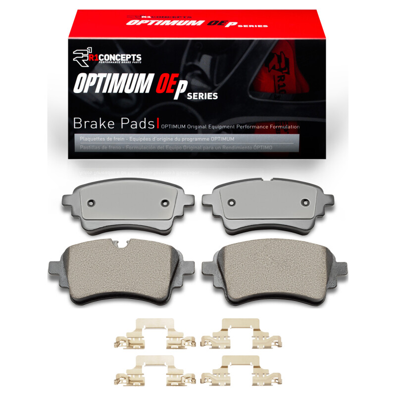 Picture of R1 2020-2025 Audi A6 Quattro Rear R1 Optimum OE Pads & Hardware Kit