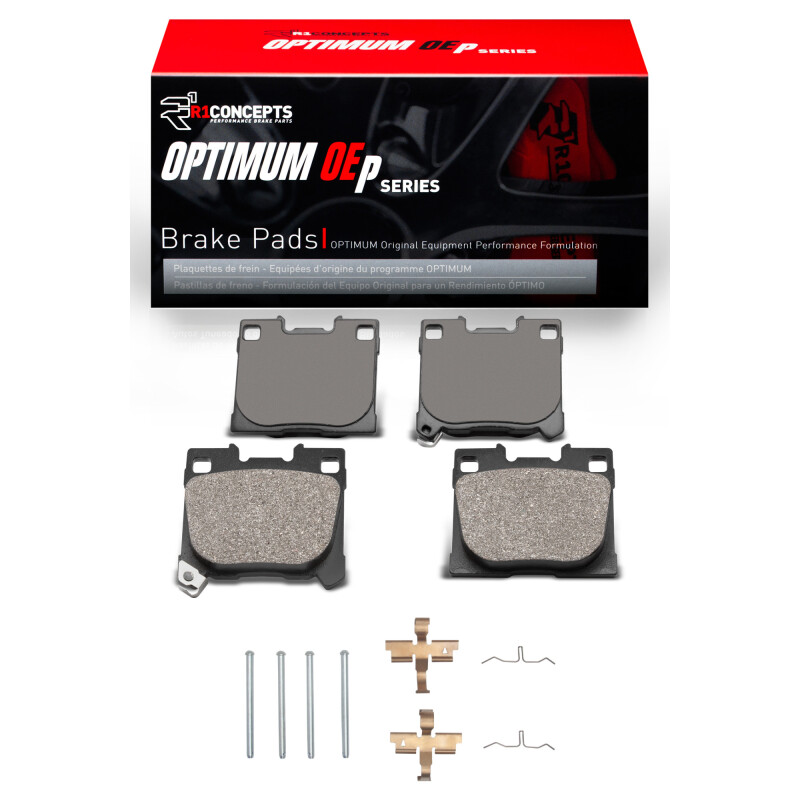 Picture of R1 2022-2025 Toyota GR Corolla Rear R1 Optimum OE Pads & Hardware Kit
