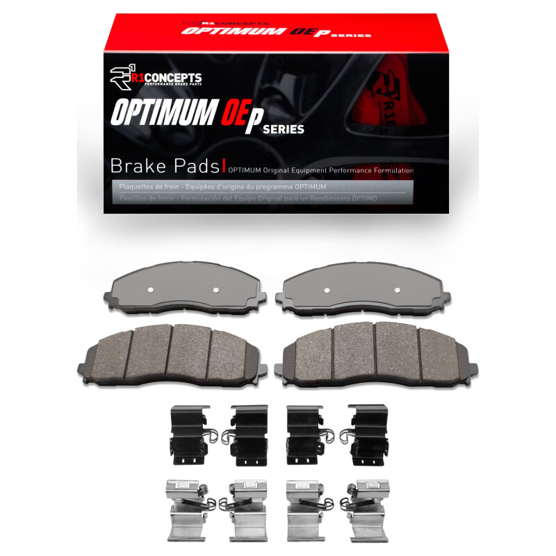 Picture of R1 2023-2025 Ford F-350 Super Duty 2WD Front R1 Optimum OE Pads & Hardware Kit
