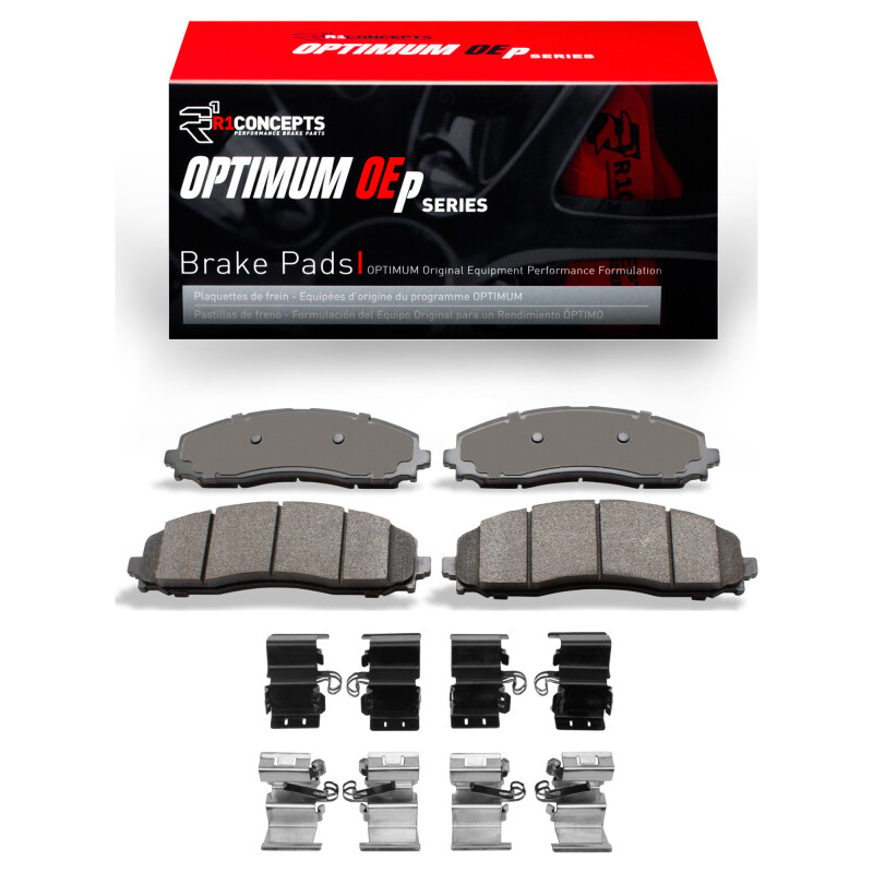 Picture of R1 2023-2025 Ford F-350 Super Duty 4WD Rear R1 Optimum OE Pads & Hardware Kit