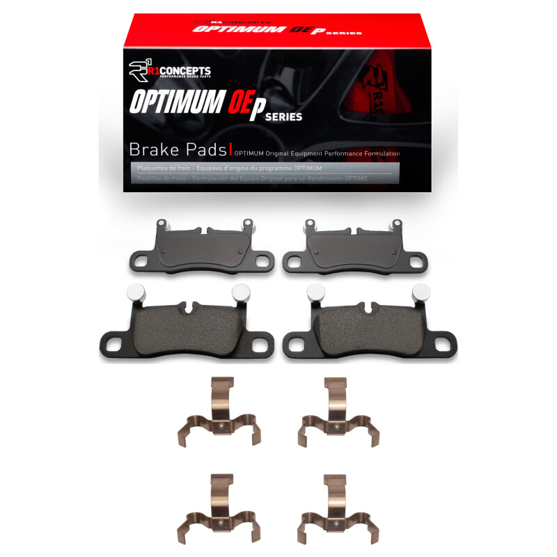 Picture of R1 2020-2025 Audi e-Tron GT Rear R1 Optimum OE Pads & Hardware Kit