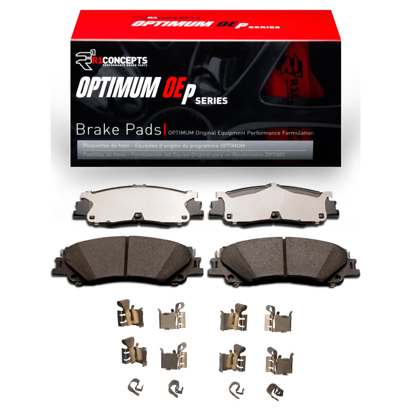 Picture of R1 2022-2025 Infiniti QX80 Rear R1 Optimum OE Pads & Hardware Kit