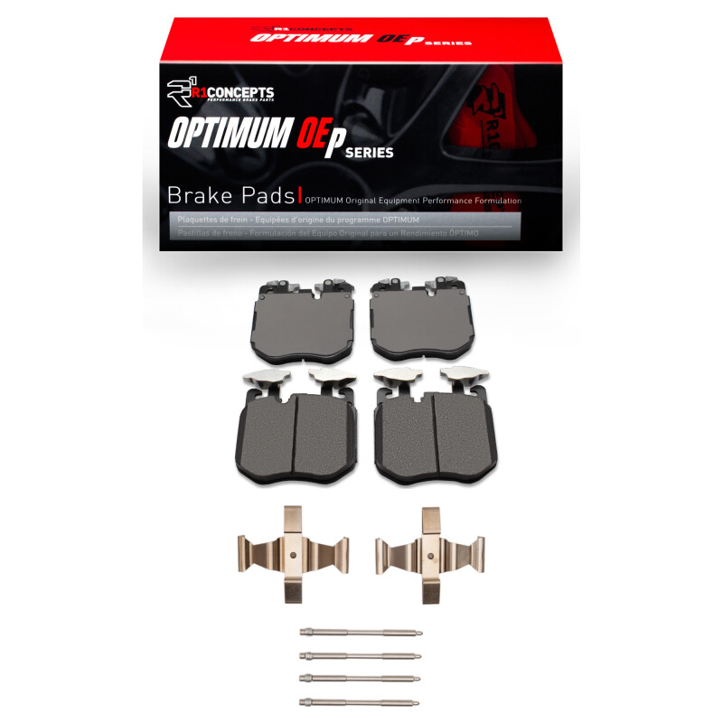 Picture of R1 2016-2022 BMW 540I xDrive Front R1 Optimum OE Pads & Hardware Kit