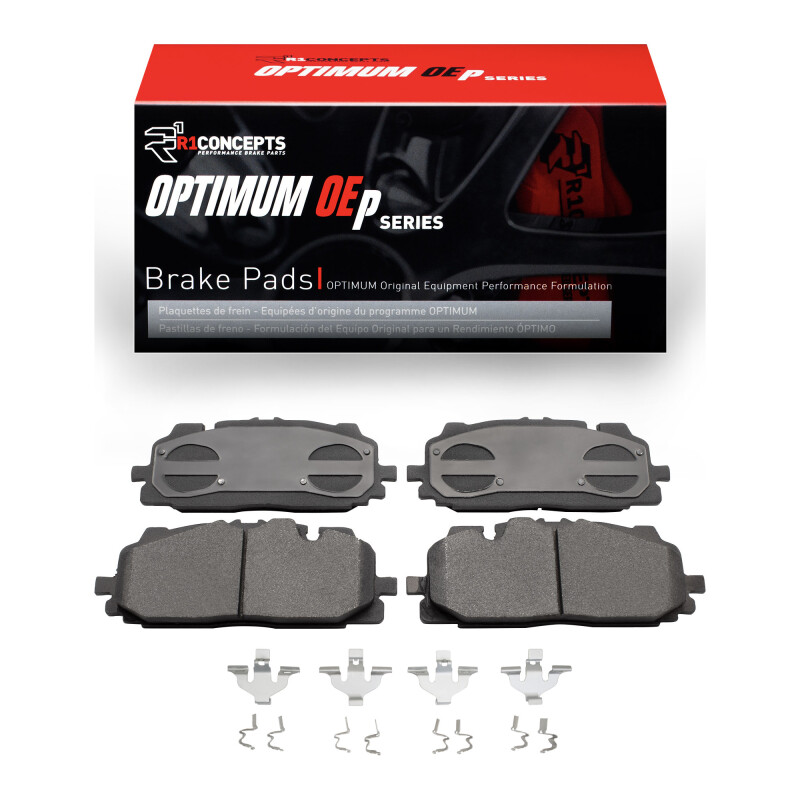 Picture of R1 2018-2025 Audi S4 Front R1 Optimum OE Pads & Hardware Kit