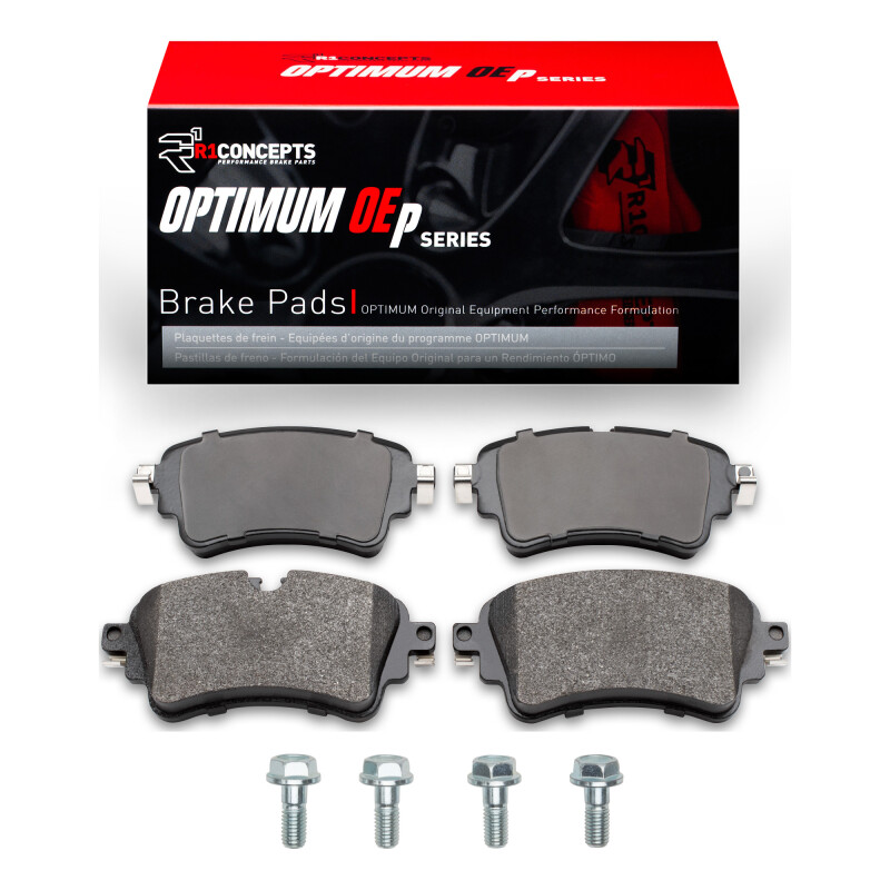 Picture of R1 2018-2021 Audi A4 Quattro Rear R1 Optimum OE Pads & Hardware Kit