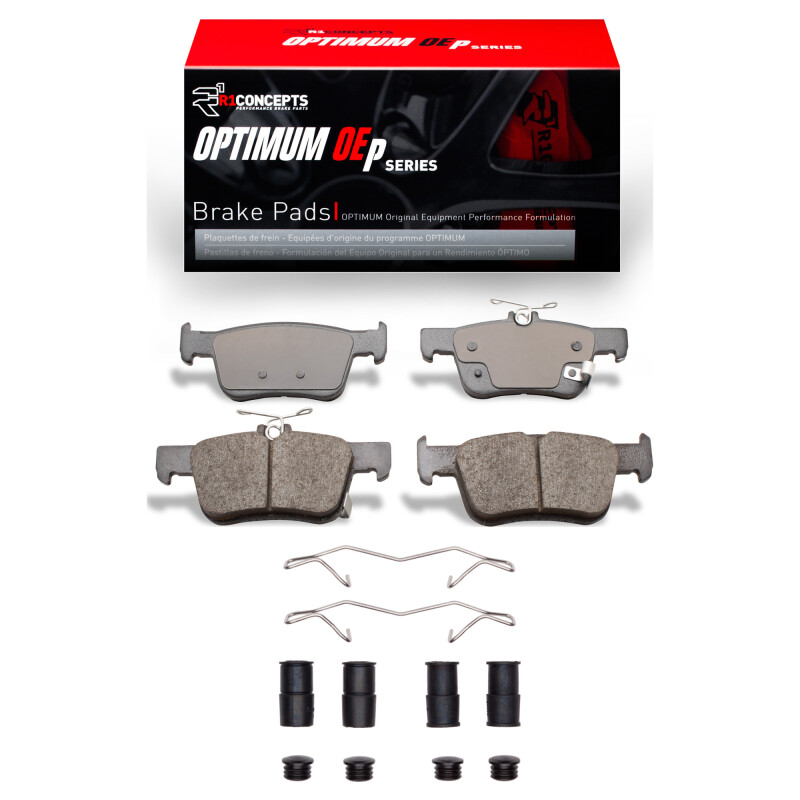 Picture of R1 2019-2025 Acura RDX Rear R1 Optimum OE Pads & Hardware Kit