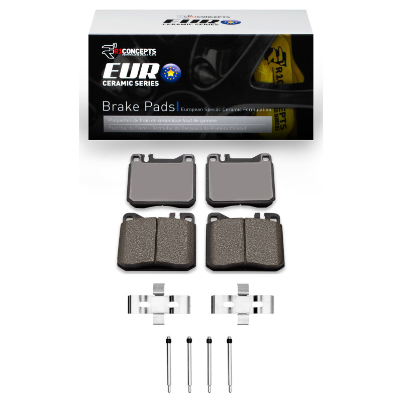 Picture of R1 1979-1985 Mercedes-Benz 380SL Front R1 Euro Ceramic Pads & Hardware Kit