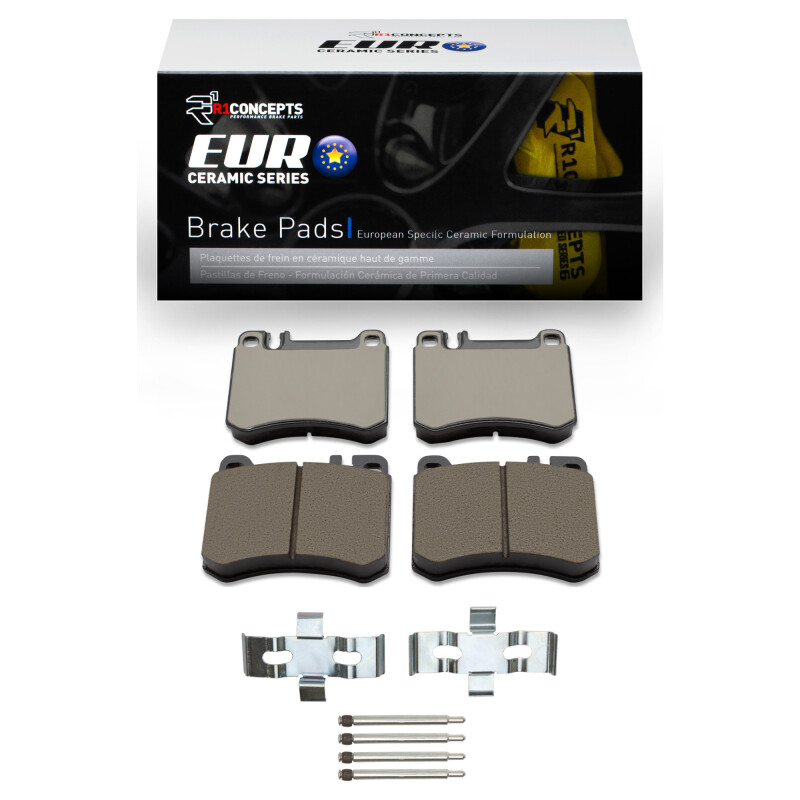 Picture of R1 1986-1989 Mercedes-Benz 560SL Front R1 Euro Ceramic Pads & Hardware Kit