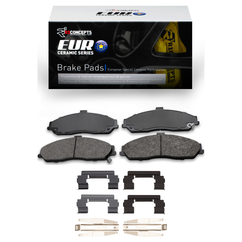 Picture of R1 1997-2013 Chevrolet Corvette Front R1 Euro Ceramic Pads & Hardware Kit