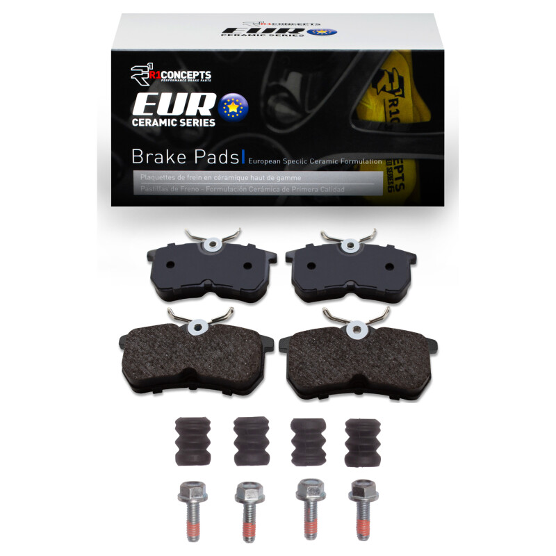 Picture of R1 2001-2019 Ford Focus Rear R1 Euro Ceramic Pads & Hardware Kit