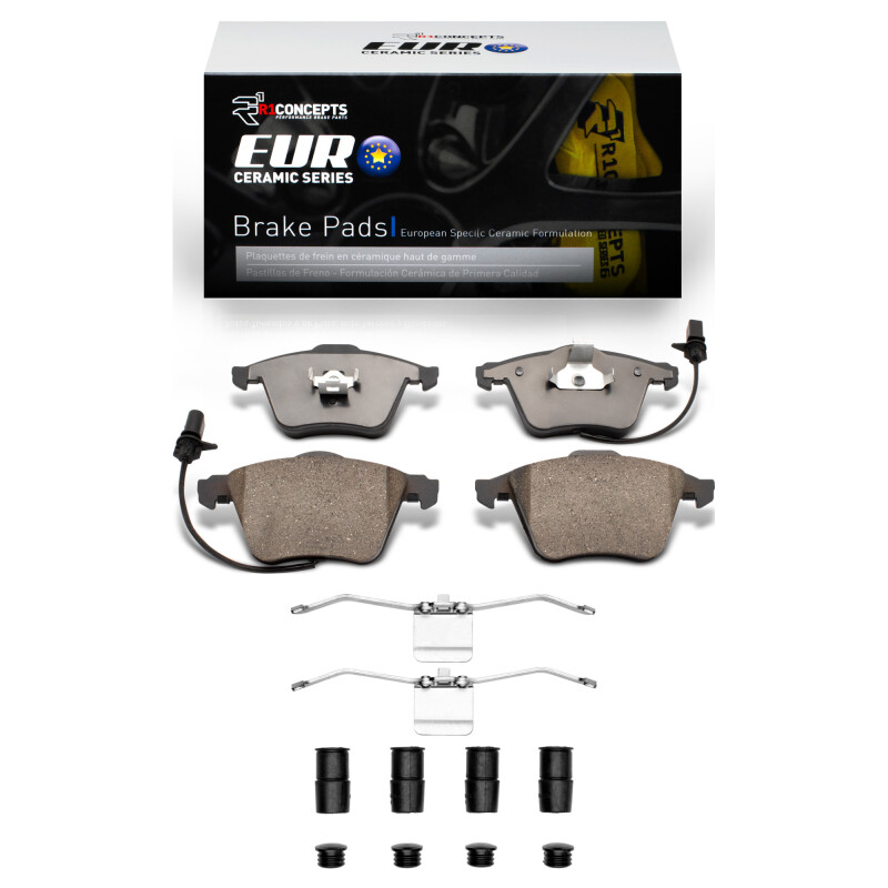 Picture of R1 2000-2011 Audi A4 (USA/Canada) Front R1 Euro Ceramic Pads & Hardware Kit