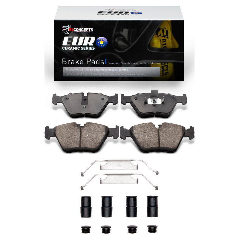 Picture of R1 2001-2010 BMW 330I Front R1 Euro Ceramic Pads & Hardware Kit