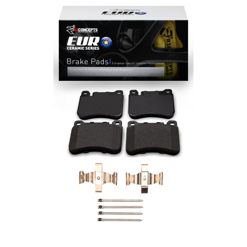 Picture of R1 2005-2011 Mercedes-Benz SLK350 Front R1 Euro Ceramic Pads & Hardware Kit