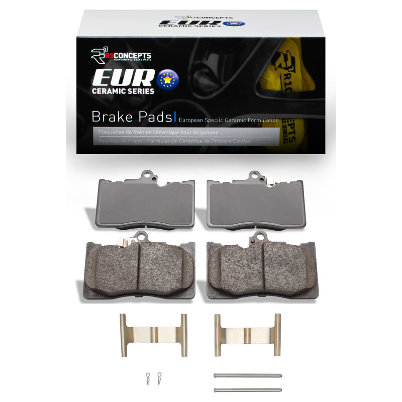 Picture of R1 2006-2025 Lexus IS350 Front R1 Euro Ceramic Pads & Hardware Kit