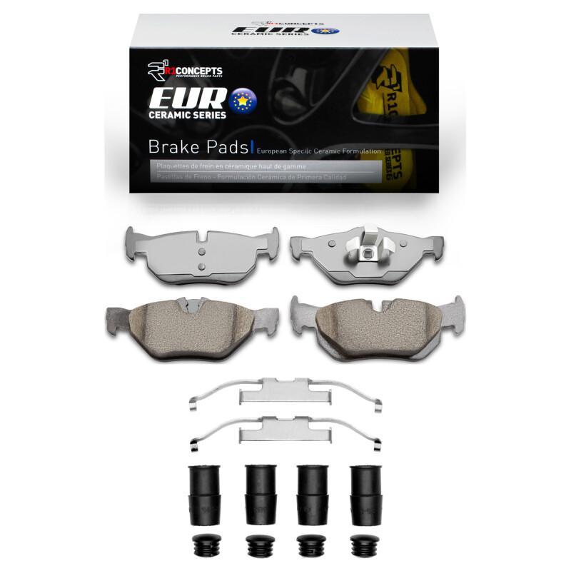 Picture of R1 2006-2015 BMW 125i (Mexico) Rear R1 Euro Ceramic Pads & Hardware Kit