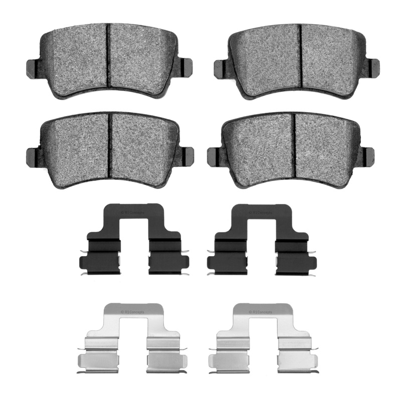Picture of R1 2007-2018 Land Rover LR2 Rear R1 Euro Ceramic Pads & Hardware Kit