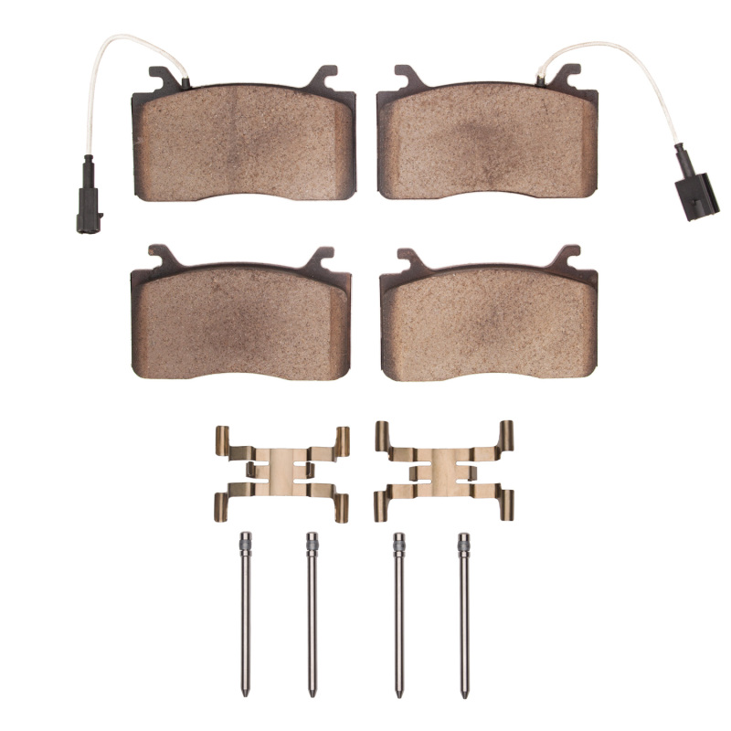 Picture of R1 2017-2025 Alfa Romeo Stelvio Front R1 Euro Ceramic Pads & Hardware Kit