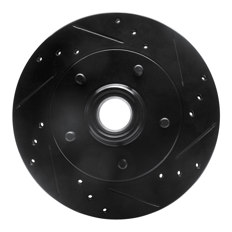 Picture of R1 1982-1995 Buick Regal Front Right Drilled & Slotted Black Brake Rotor