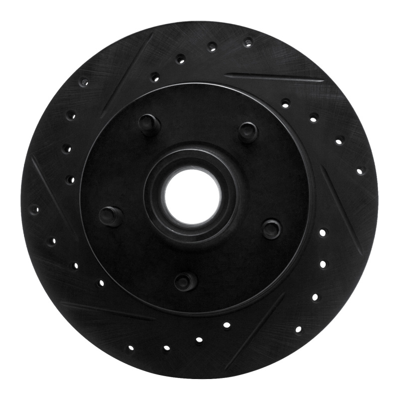 Picture of R1 83-94 Ford Ranger (USA/Canada) Front Left Drilled & Slotted Black Brake Rotor