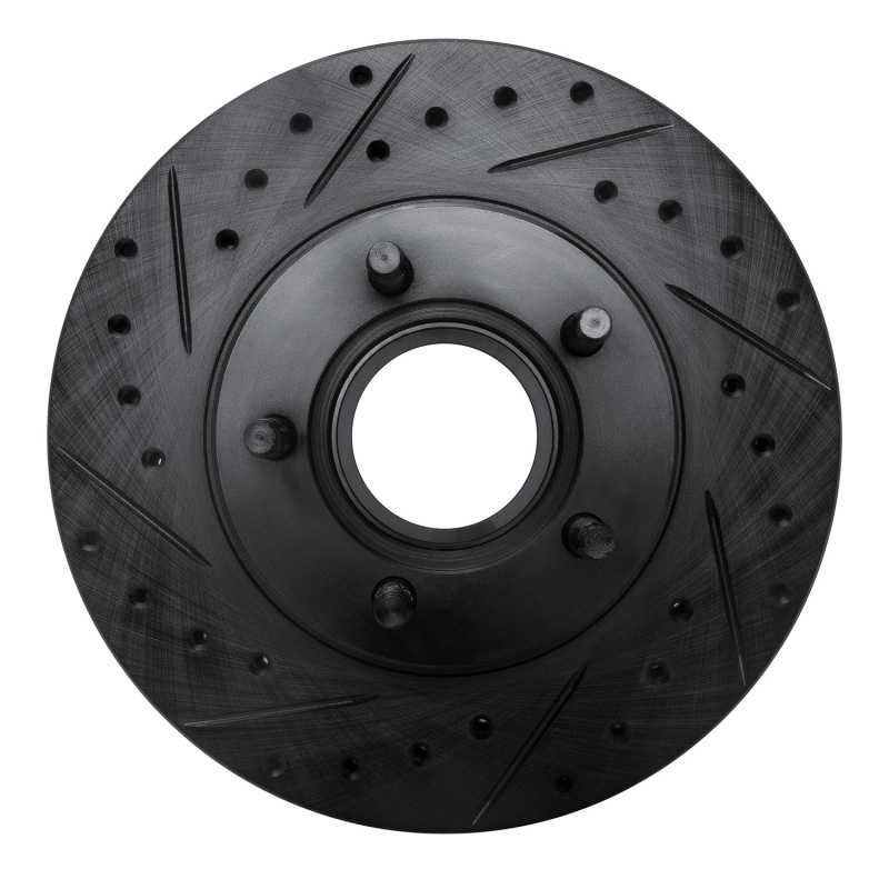 Picture of R1 1995-1997 Ford Ranger (USA/Canada) Front Left Drilled & Slotted Black Brake Rotor