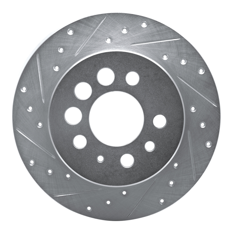 Picture of R1 1974-1995 Volvo 245 Rear Left Drilled & Slotted Silver Brake Rotor