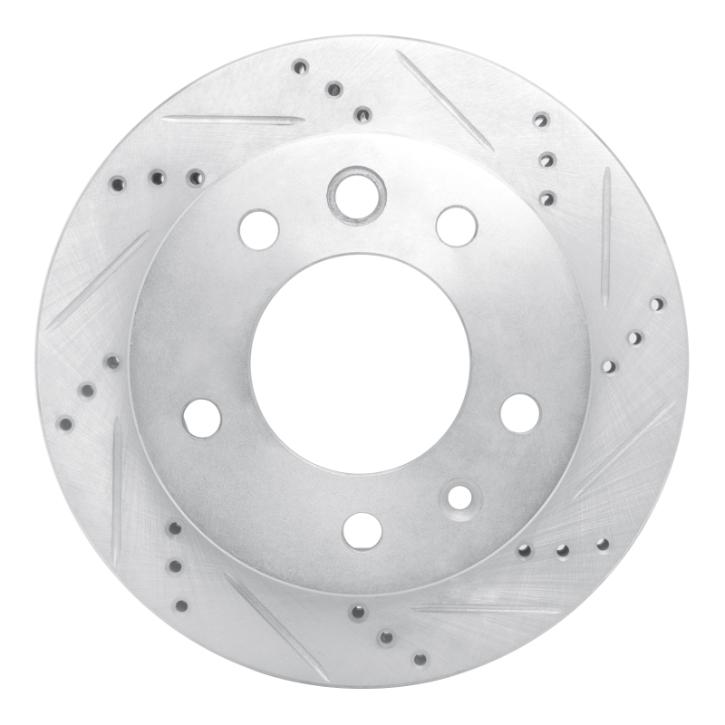 Picture of R1 2002-2006 Dodge Sprinter 3500 Front Right Drilled & Slotted Silver Brake Rotor