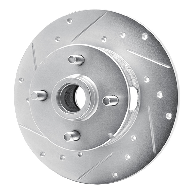 Picture of R1 1978-1987 Chevrolet CHEVETTE Front Left Drilled & Slotted Silver Brake Rotor