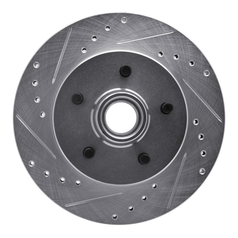 Picture of R1 1988-1994 Chevrolet C1500 Front Left Drilled & Slotted Silver Brake Rotor