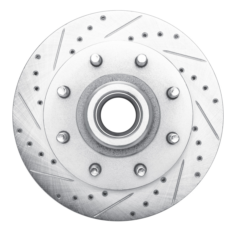 Picture of R1 1988-1996 Chevrolet C2500 Front Left Drilled & Slotted Silver Brake Rotor