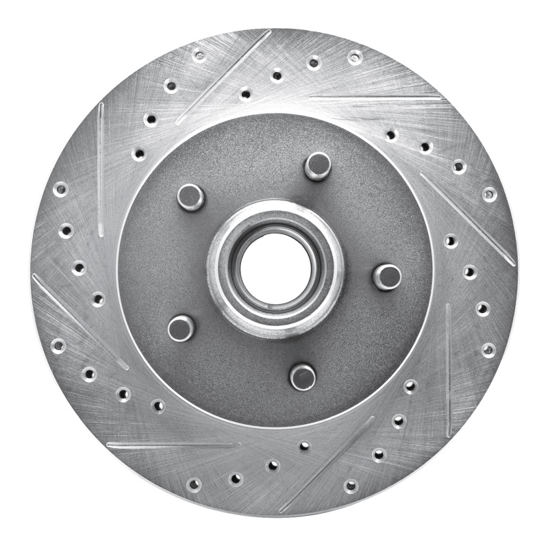 Picture of R1 1992-2002 Chevrolet C1500 Front Left Drilled & Slotted Silver Brake Rotor