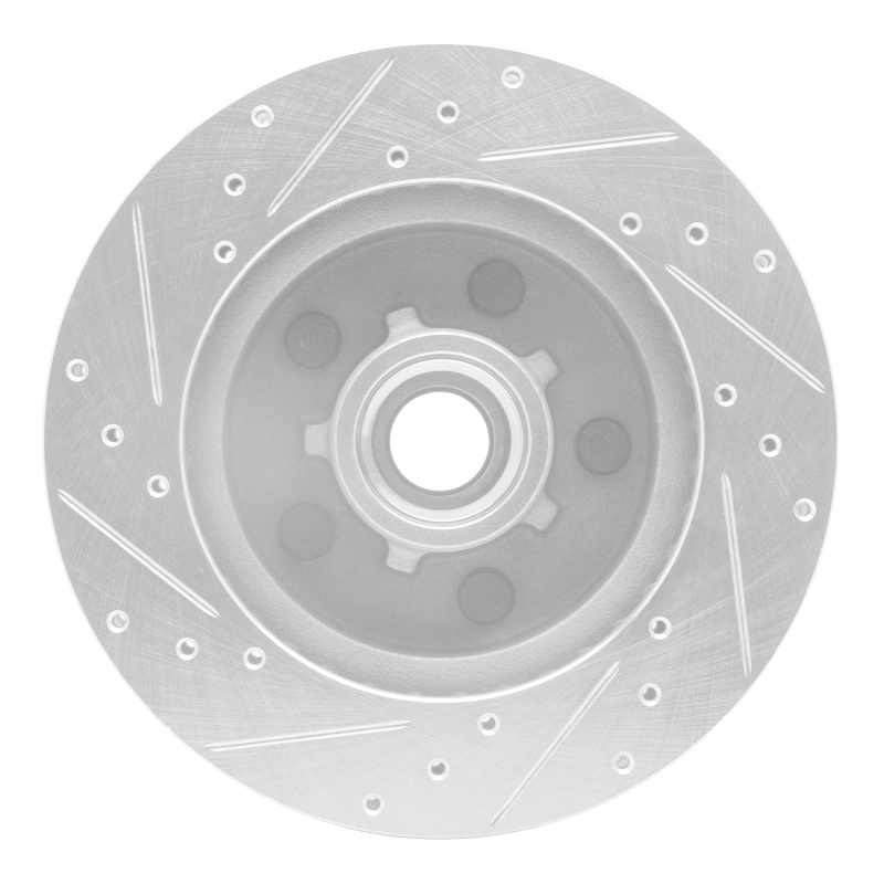 Picture of R1 1988-1994 Chevrolet C1500 Front Right Drilled & Slotted Silver Brake Rotor
