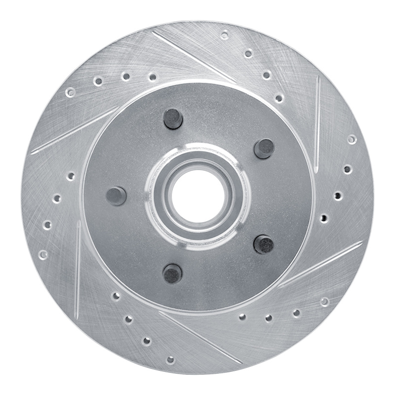 Picture of R1 1992-2002 Chevrolet Express 1500 Front Right Drilled & Slotted Silver Brake Rotor