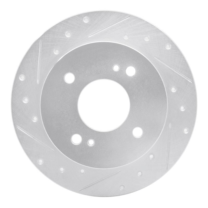 Picture of R1 1979-1981 Nissan Maxima Rear Left Drilled & Slotted Silver Brake Rotor