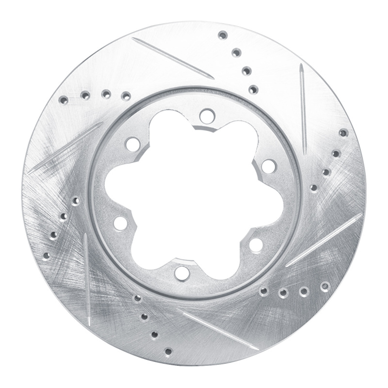 Picture of R1 2006-2019 Toyota HiAce (Mexico) Front Right Drilled & Slotted Silver Brake Rotor