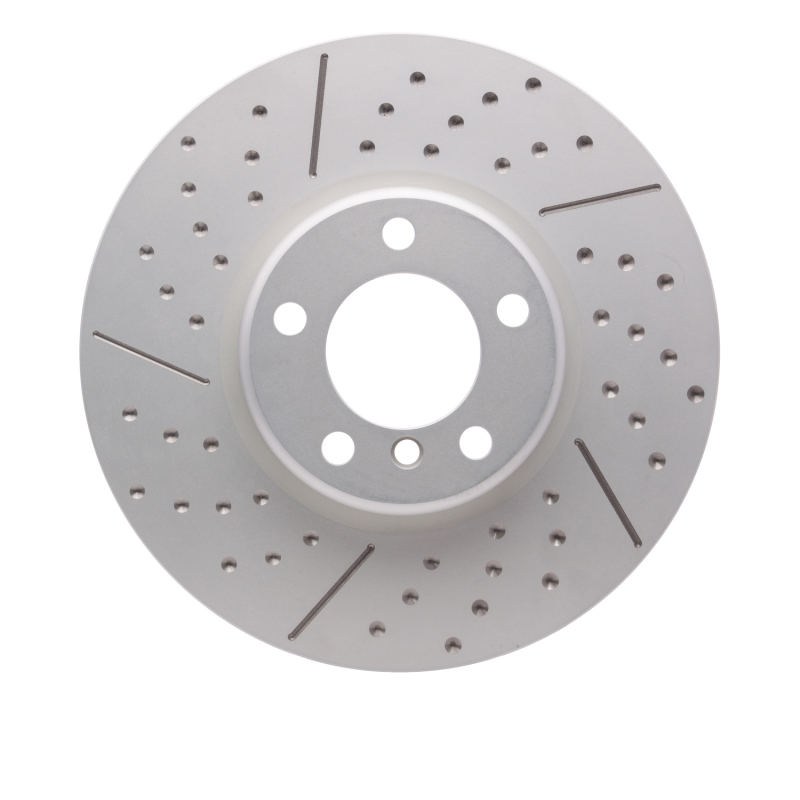 Picture of R1 17-20 BMW 440i Front R1 Carbon Alloy GeoMET Dimpled & Slotted Rotor
