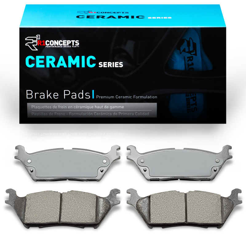 Picture of R1 15-21 Ford F-150 RWD Rear R1 Ceramic Brake Pads