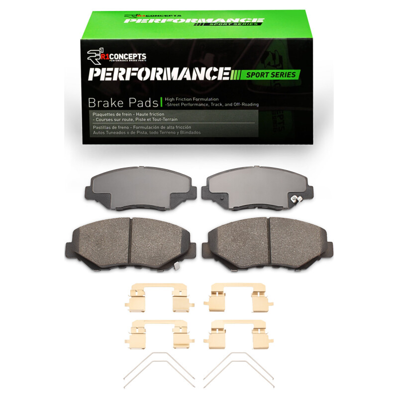 Picture of R1 05-16 Acura ILX Front Performance Sport Brake Pads & Hardware Kit