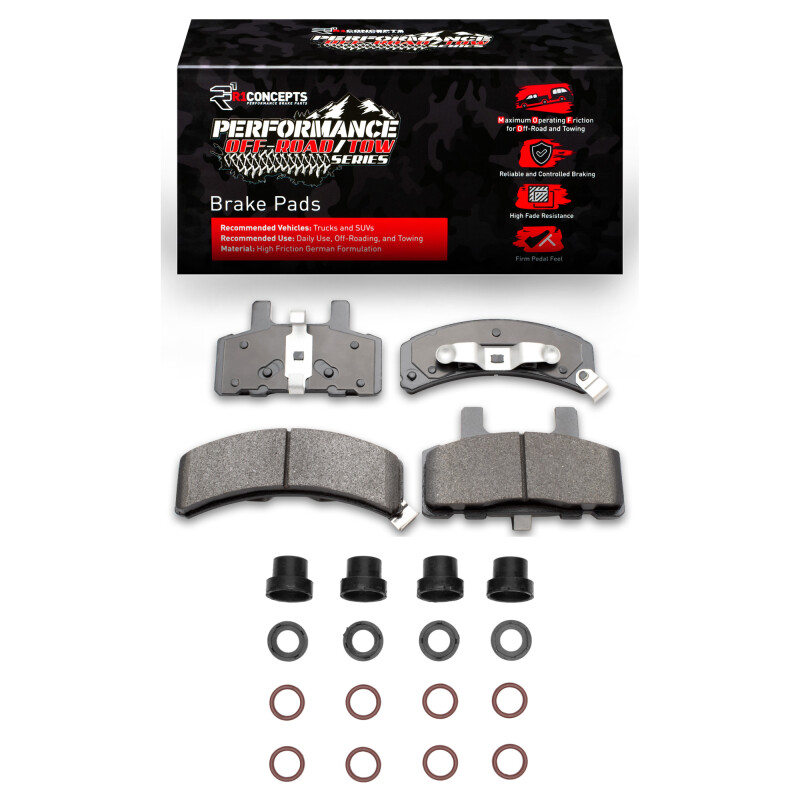 Picture of R1 88-02 Cadillac Escalade Front Performance Off-Road/Tow Brake Brake Pads & Hardware Kit