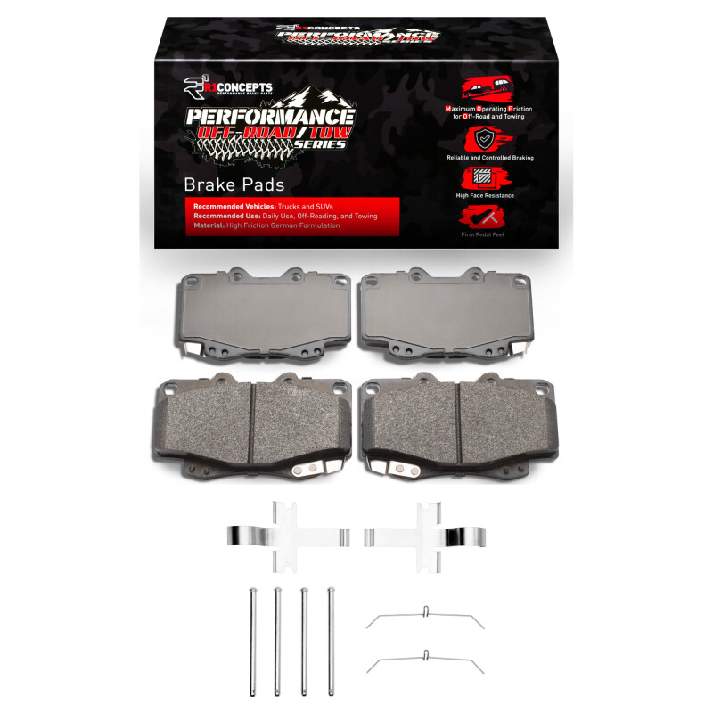Picture of R1 95-04 Toyota Tacoma Front Performance Off-Road/Tow Brake Brake Pads & Hardware Kit