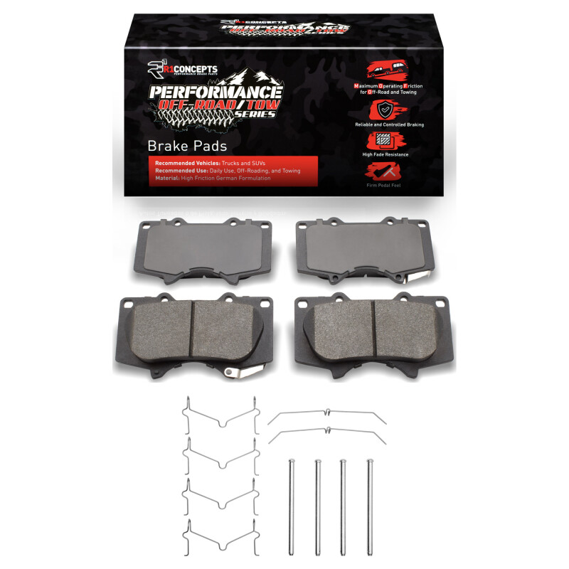 Picture of R1 10-24 Lexus GX460 Front Performance Off-Road/Tow Brake Brake Pads & Hardware Kit