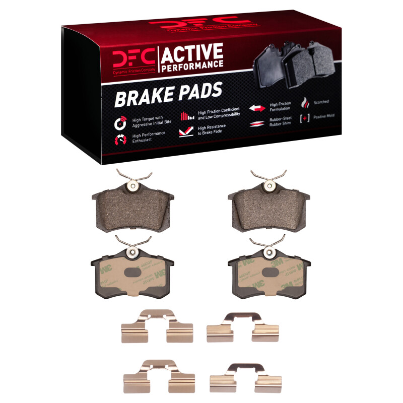 Picture of DFC 99-15 Audi TT Rear Active Performance Pads and Hardware Kit