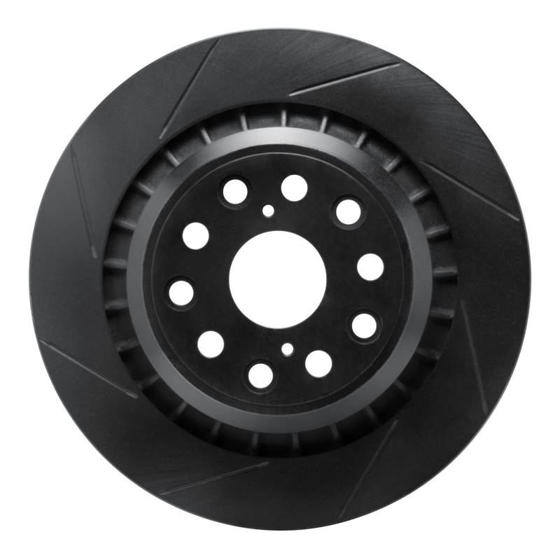 Picture of R1 07-21 Lexus LS460 Rear Left Slotted Black Brake Rotor