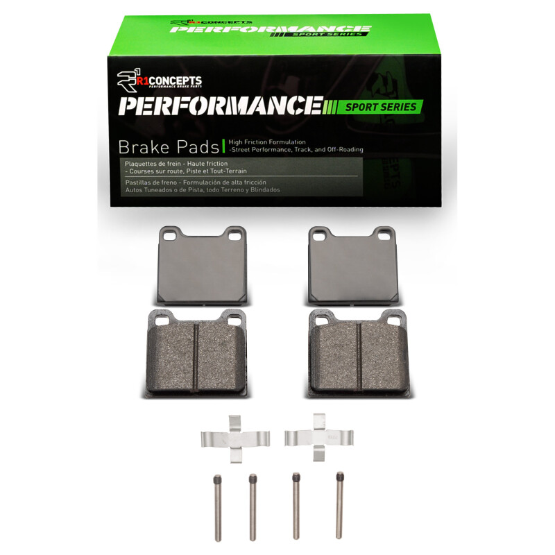 Picture of R1 64-74 Alfa Romeo Giulia Front/Rear Performance Sport Pads & Hardware Kit